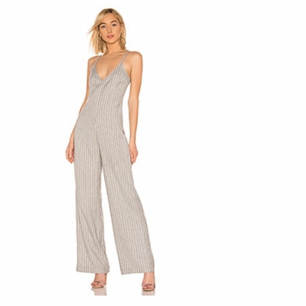 BLACK CRUISE STRIPE JUMPSUIT